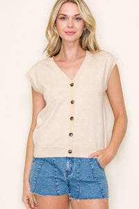 Ava Sleeveless Sweater Vest