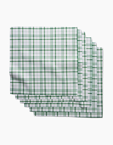 Spring Picnic Plaid Dinner Napkin Set
