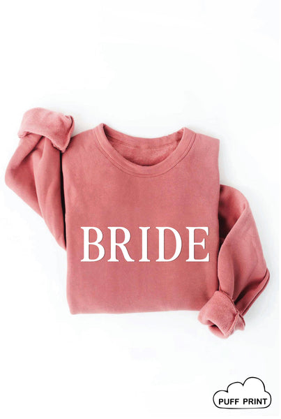 BRIDE PUFF Mauve Graphic Sweatshirt