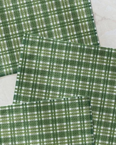 Shay Plaid Dishcloth Set