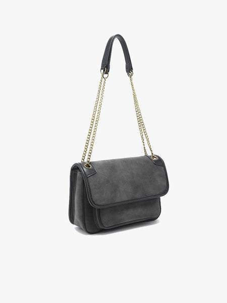 Nola Convertible Suede Crossbody Bag