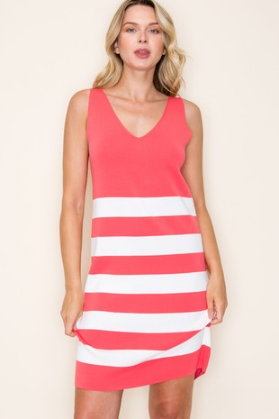 Stacie Fitted Striped Dress