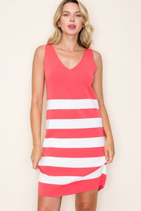 Stacie Fitted Striped Dress