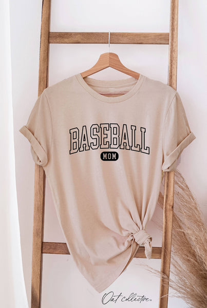 BASEBALL MOM Green T-shirt