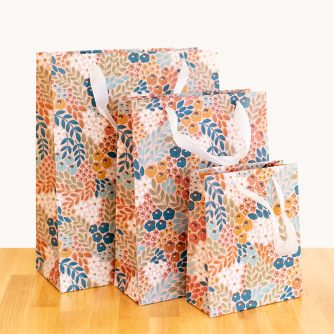 Honeysuckle Floral Gift Bag: Small