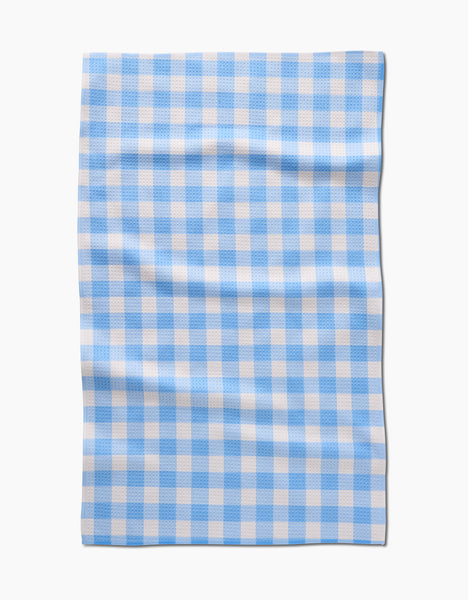 Angelic Sky Gingham Tea Towel