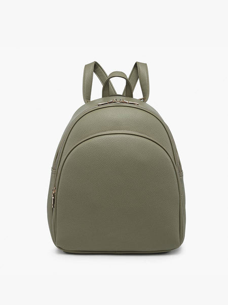 Simone Round Backpack w/ Front Pocket