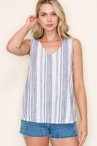Sherry Yarn Dyed Striped Top