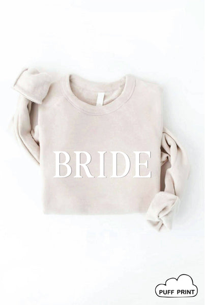 BRIDE PUFF Mauve Graphic Sweatshirt