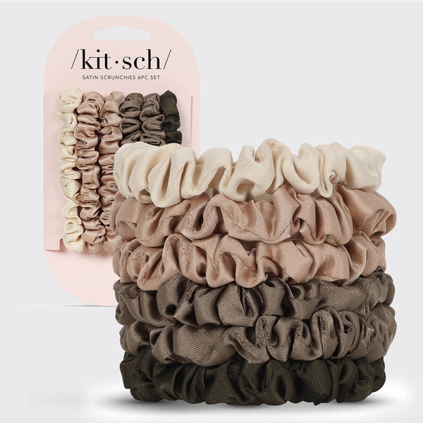 6pc. Petite Satin Scrunchie Set