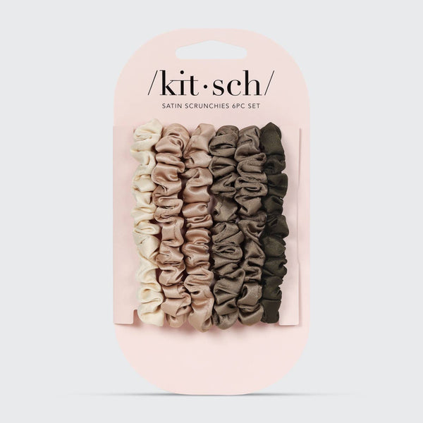 6pc. Petite Satin Scrunchie Set