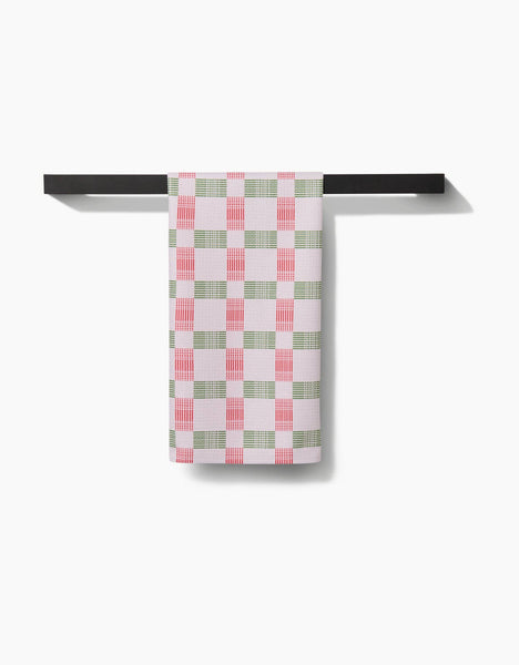 Be Merry Plaid Tea Towel