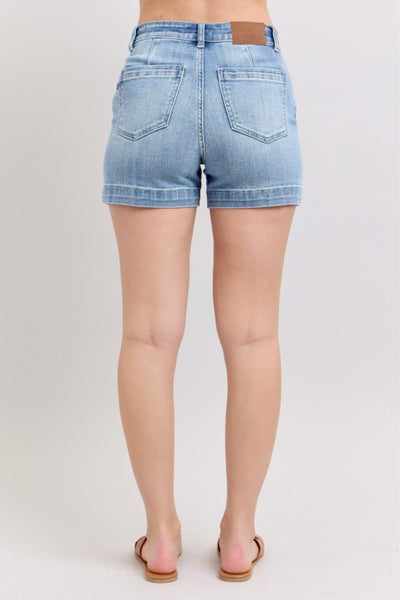 Luna Denim Trouser Shorts