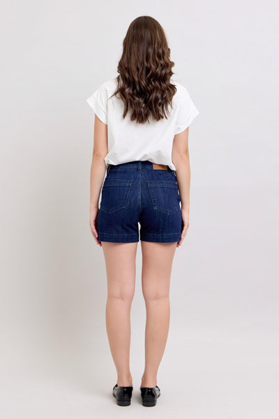 Cara Denim Trouser Shorts