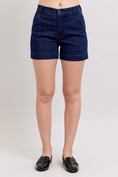 Cara Denim Trouser Shorts
