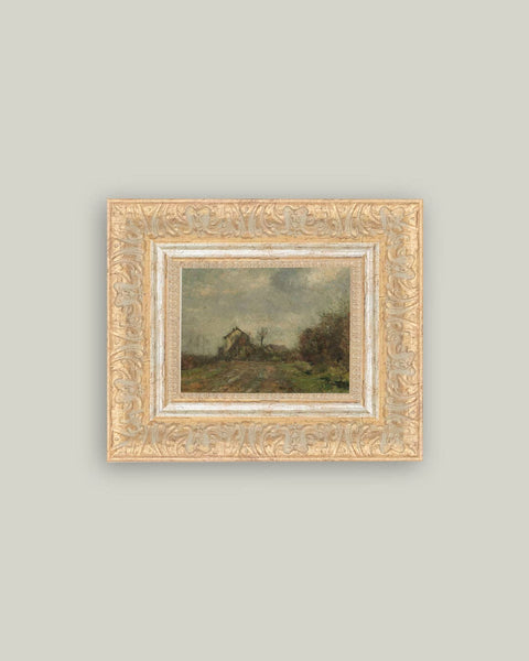 Wedeler Au Framed Antique Art: 18x14