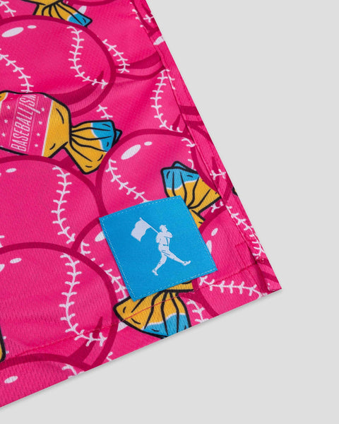Doubles and Bubbles Mesh Pink Shorts