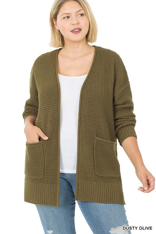 Abby Waffle Knit Cardigan