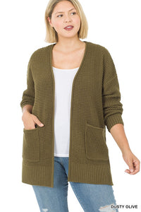 Abby Waffle Knit Cardigan