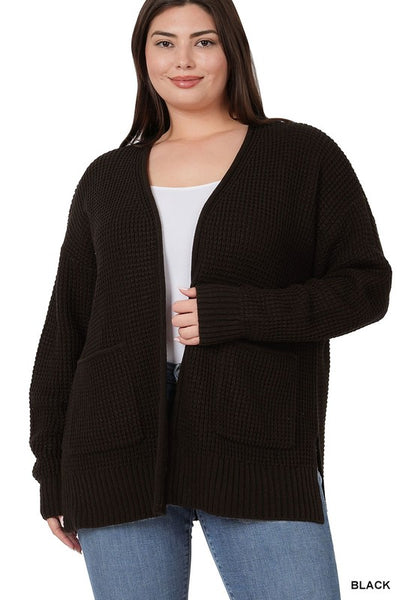 Abby Waffle Knit Cardigan