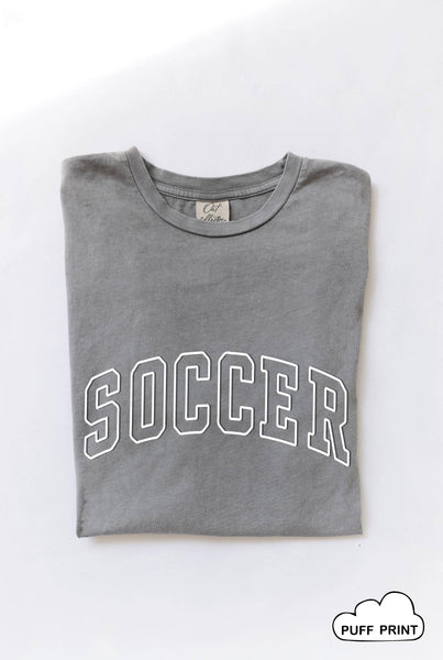 SOCCER Puff Print T-Shirt
