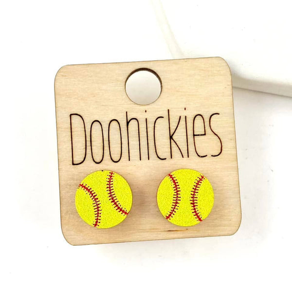 Acrylic Baseball Studs