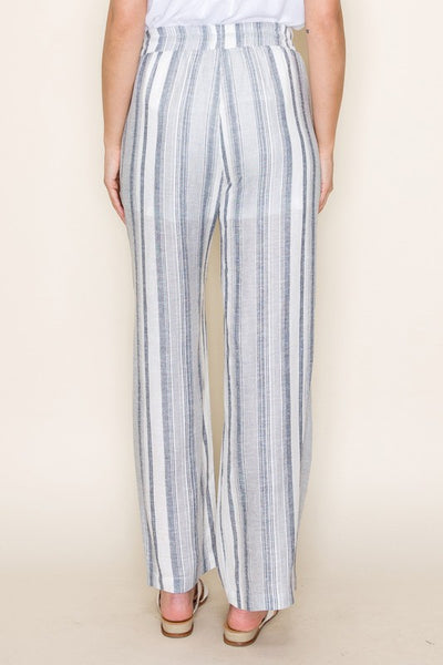 Tracy Striped Linen Pants