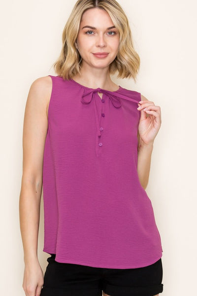 Stella Solid Crinkled Top