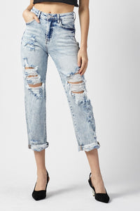 Billie Boyfriend Crop Risen Jeans