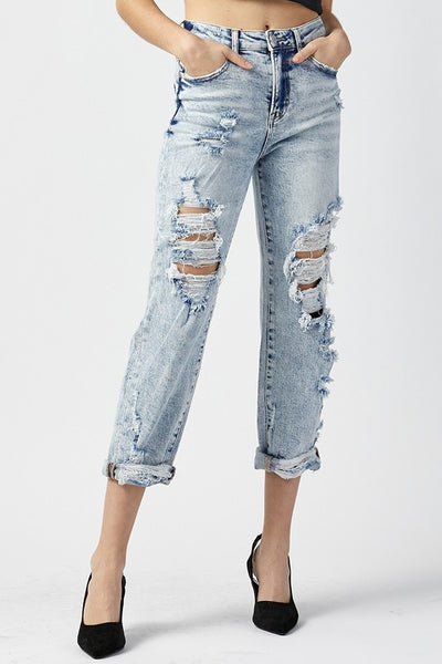 Billie Boyfriend Crop Risen Jeans