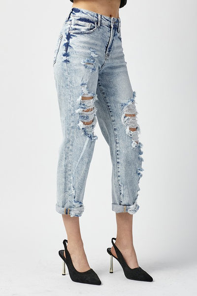 Billie Boyfriend Crop Risen Jeans