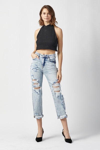 Billie Boyfriend Crop Risen Jeans