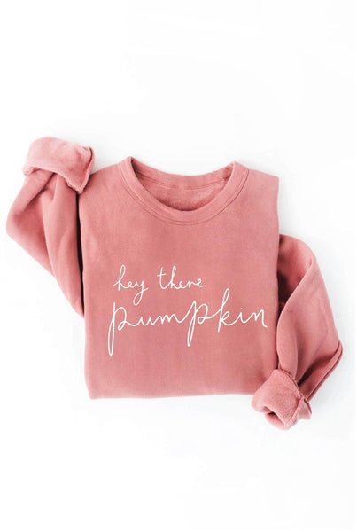 HEY THERE PUMPKIN Gray Sweatshirt
