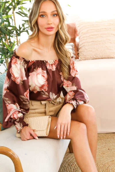 Carly Off Shoulder Floral Top