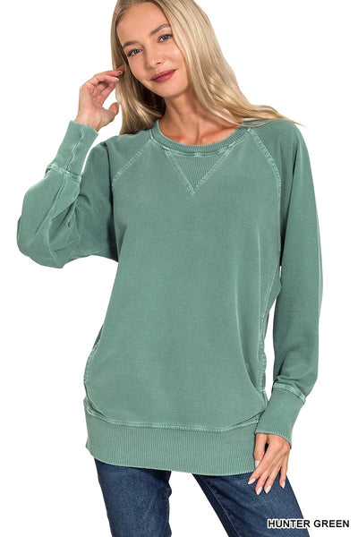 Fiona French Terry Pullover w/ Pockets