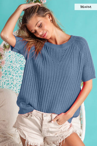 Jessica Textured Knit Top