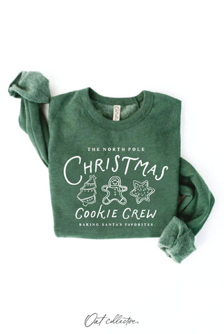 THE NORTH POLE CHRISTMAS COOKIE CREW Green Sweatshirt