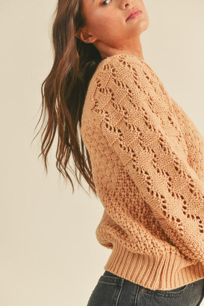 Harmony Pointelle Sweater