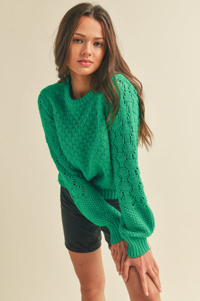 Harmony Pointelle Sweater