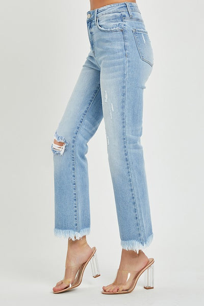 Brittany Frayed Bootcut Jeans