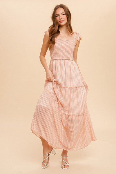 Tara Tie Shoulder Chiffon Dress
