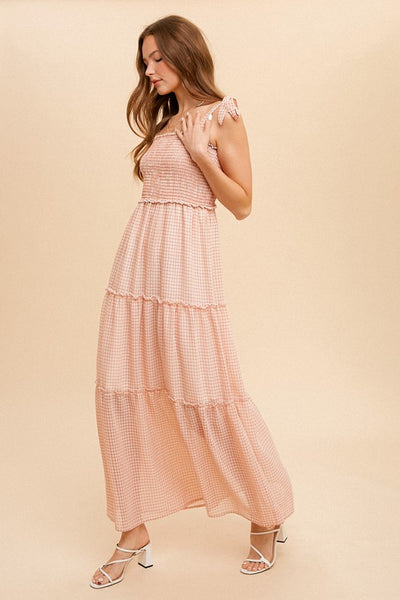 Tara Tie Shoulder Chiffon Dress