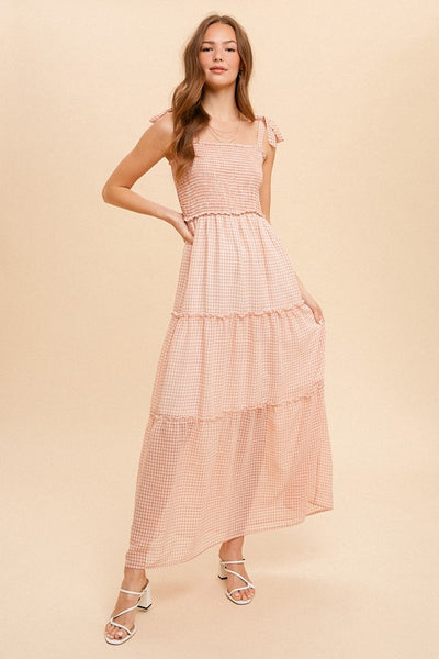 Tara Tie Shoulder Chiffon Dress