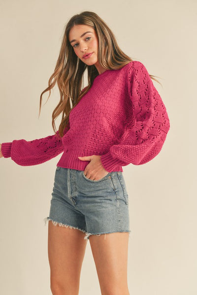 Harmony Pointelle Sweater