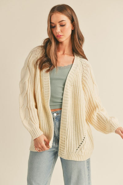 Tyra Cable Knit Cardigan