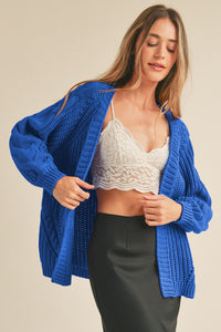 Tyra Cable Knit Cardigan