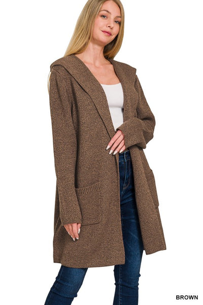 Hannah Hooded Sweater Cardigan