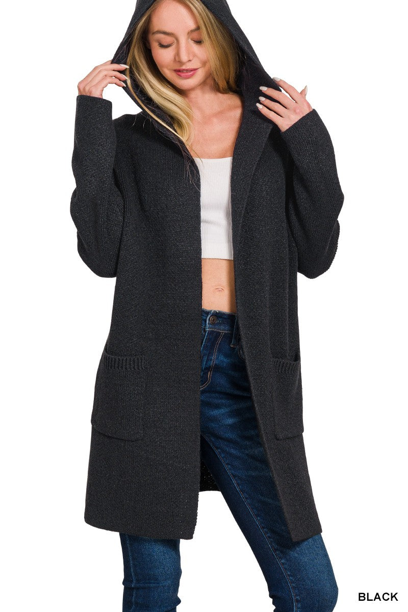 Hannah Hooded Sweater Cardigan