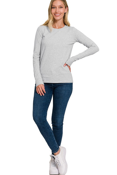 Crew Neck Long Sleeve Shirt