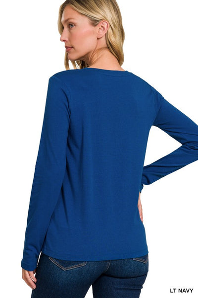 Fran Crew Neck Long Sleeve Shirt